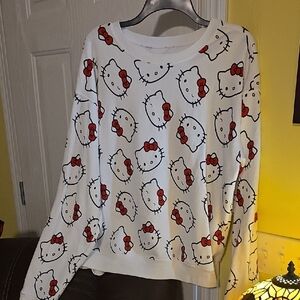 Sanrio White and Red Hello Kitty Sweatshirt